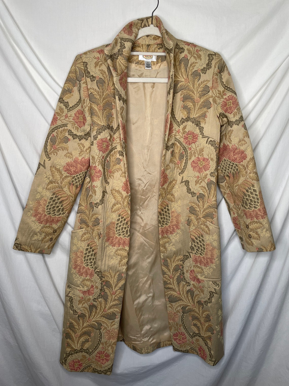 Vintage 1990s Talbots Jacquard Jacket Lurex Jacquard Tapestry | Etsy