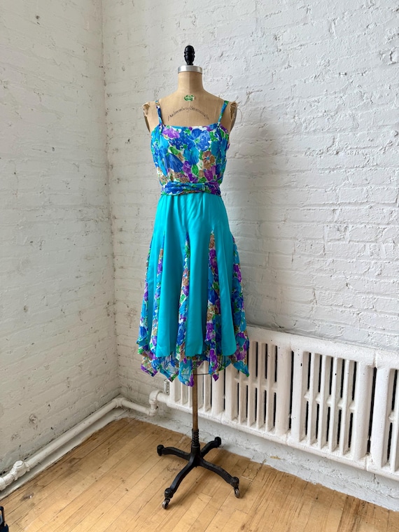 sachin and babi light blue dress After Party Fall 2023 – Untamed Petals main image 1