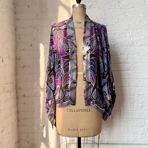Vintage Y2K Anna Sui M/L Kimono Sleeve Lurex Blouse