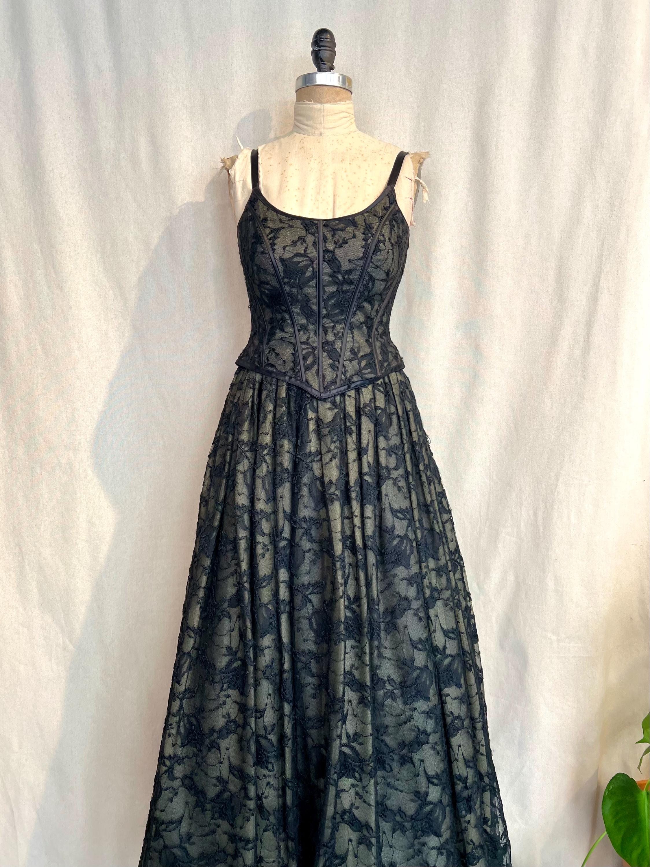 90s prom dress grunge Solid Black 90s Punk Fairycore Party Dresses Grunge Aesthetics Irregular Y2k Prom Dress Vintage Graffiti Print Strapless Dress