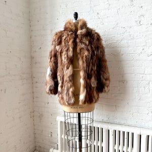 Vintage 1980s Monochromatic Soft Fur Coat