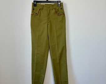 Vintage 50s 60s Boy Scouts Uniform Pants 1950 1960 BSA 27 Waist