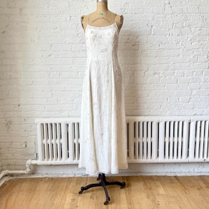 linen midi dress beige Cotton Square Neck Tiered 48