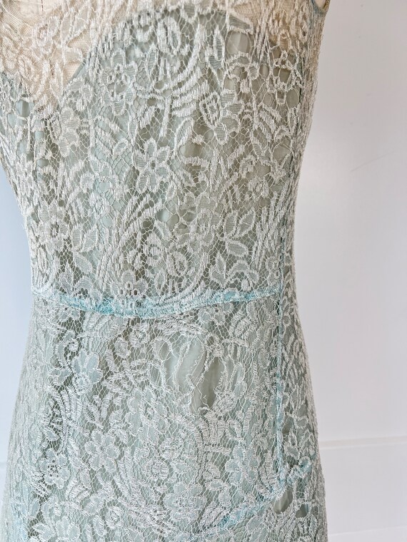 Antique 1920s Lace Sleeveless Dropwaist Dress - image 9