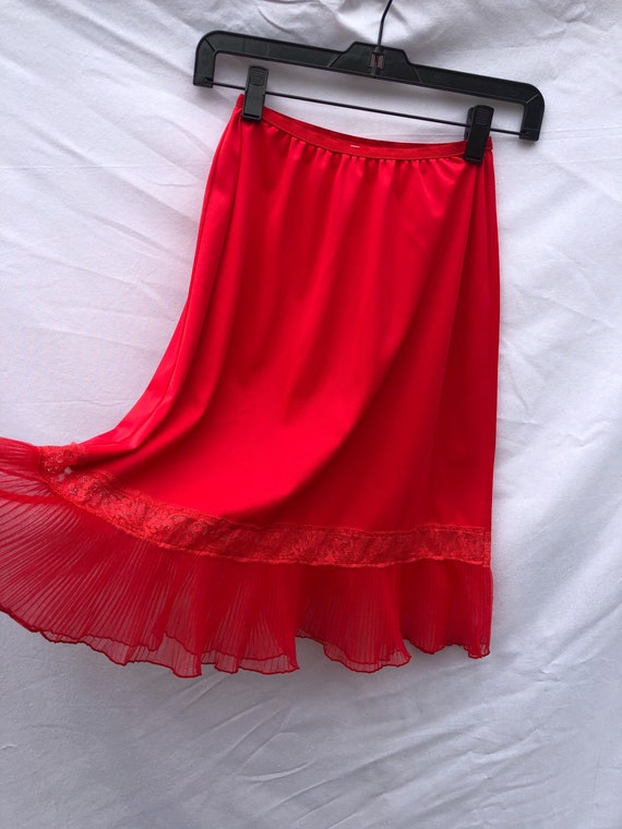 VTG Red Slip Skirt