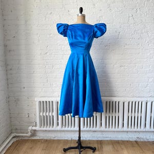 royal blue retro dress Retro 50s 60s Royal Blue Tea Length Prom Formal Dress KATHY – ieie