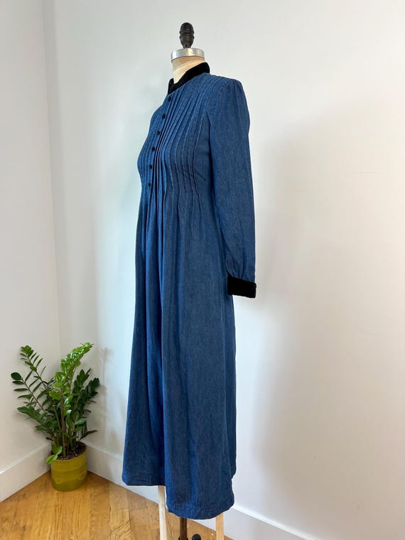 white christmas dresses Steph Washed Denim Button Down Dress S main image 0