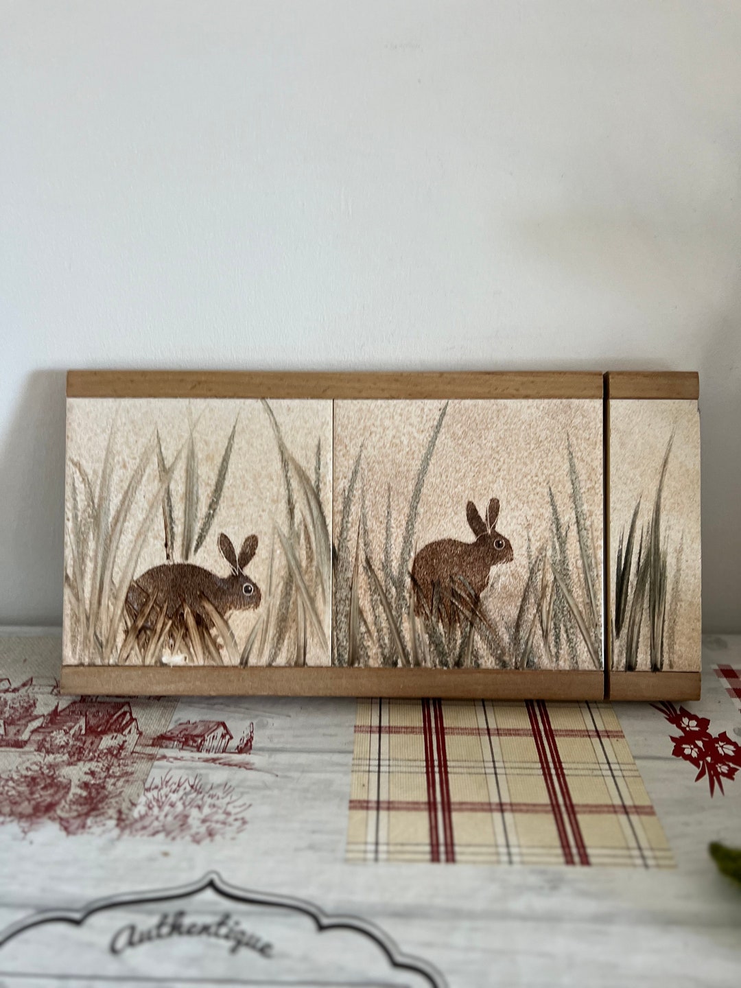 Wood Wot Knots Monmouth Wales Vintage Tiled Cheese Board Etsy