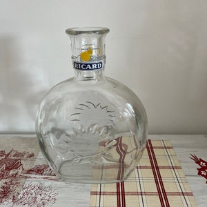 An unusually large 1 litre vintage French Ricard water carafe to serve water with pastis