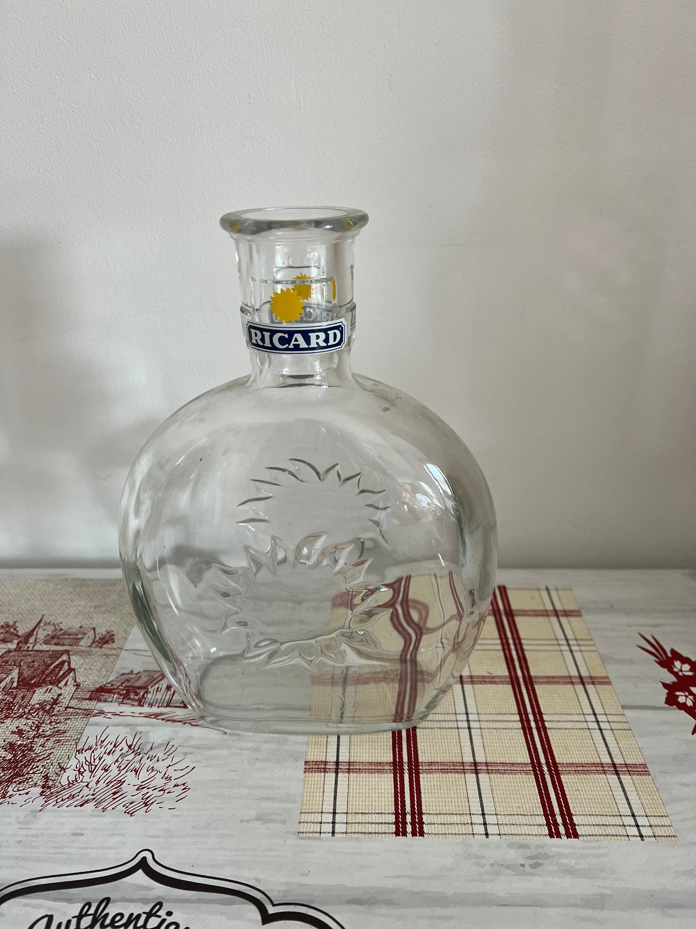 An Unusually Large 1 Litre Vintage French Ricard Water Carafe to Serve  Water With Pastis 