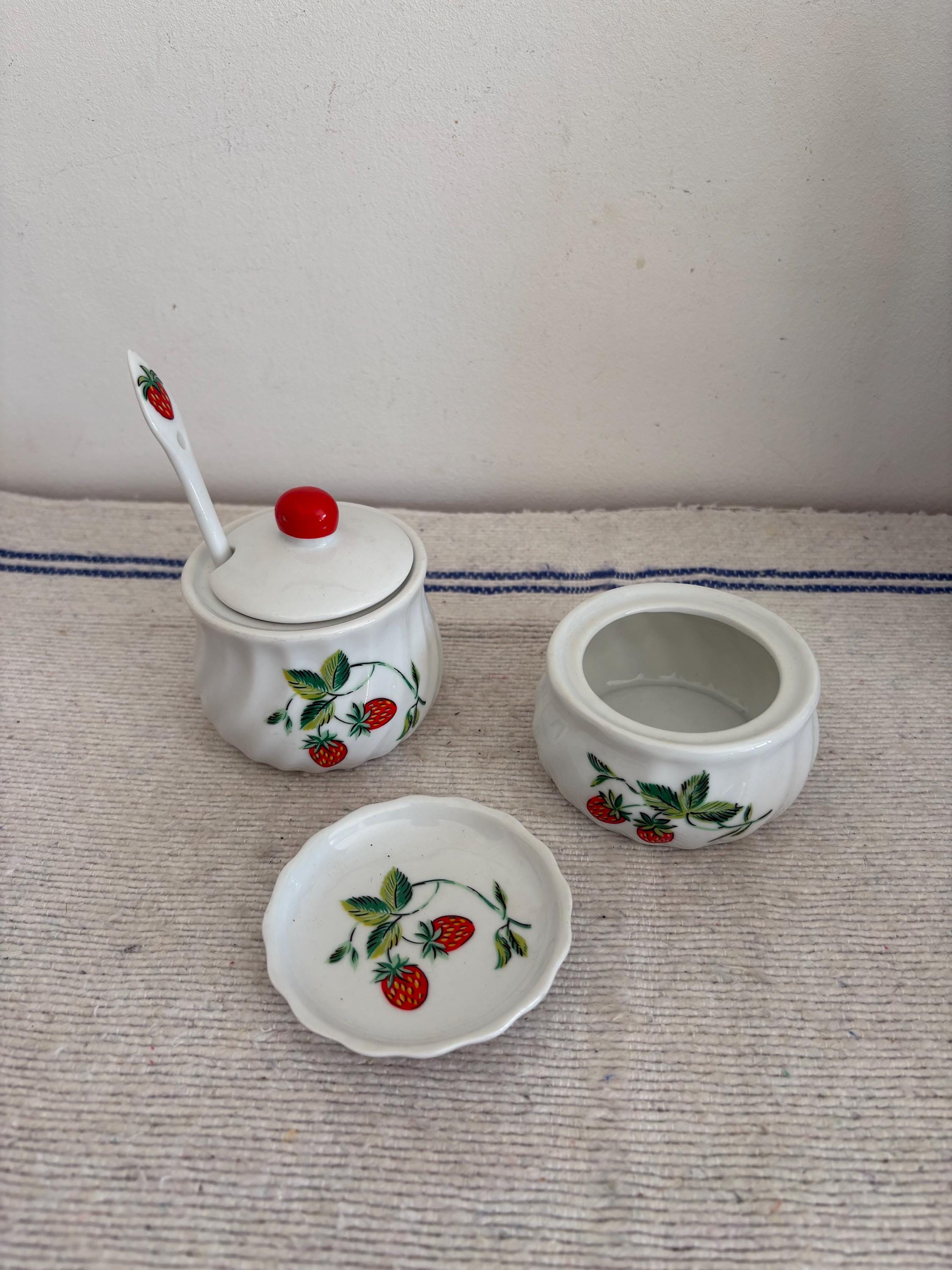 Mini Bols Chinois Porcelaine Yves Rocher – Lot De 2 Sur Support – Vintage