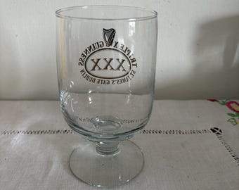 An original vintage St James Gate  Dublin, Ireland  Guinness Triple X X X glass