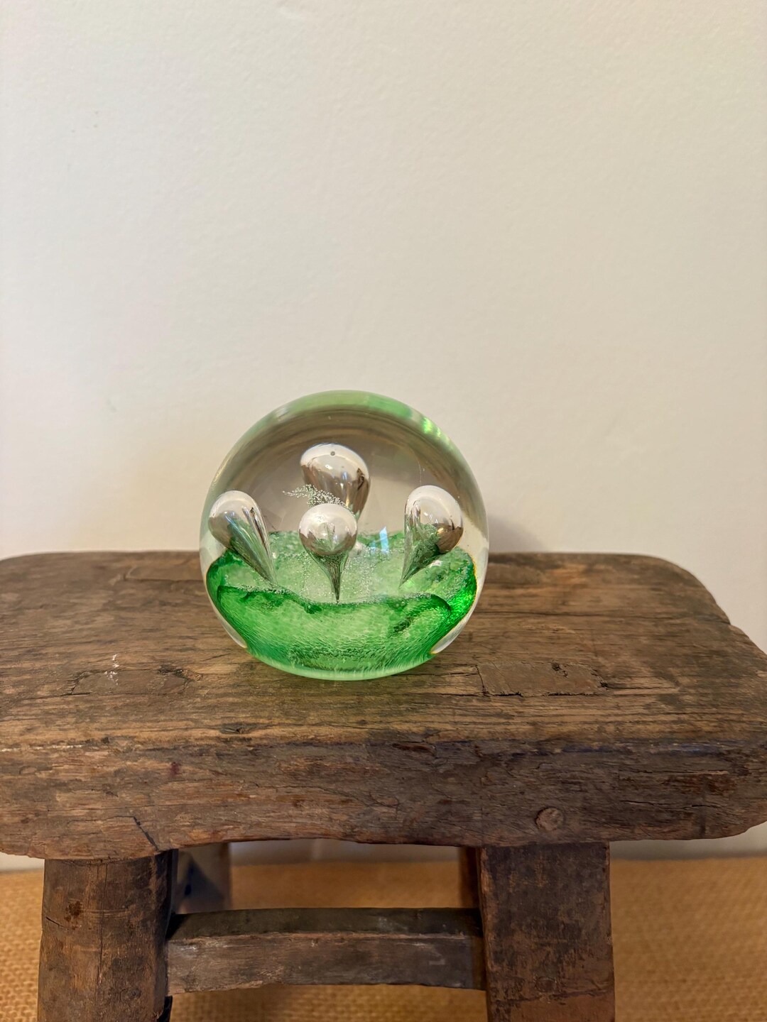 An Original Vintage Dynamic Bubble, Crystal, Snow Paperweight - Etsy