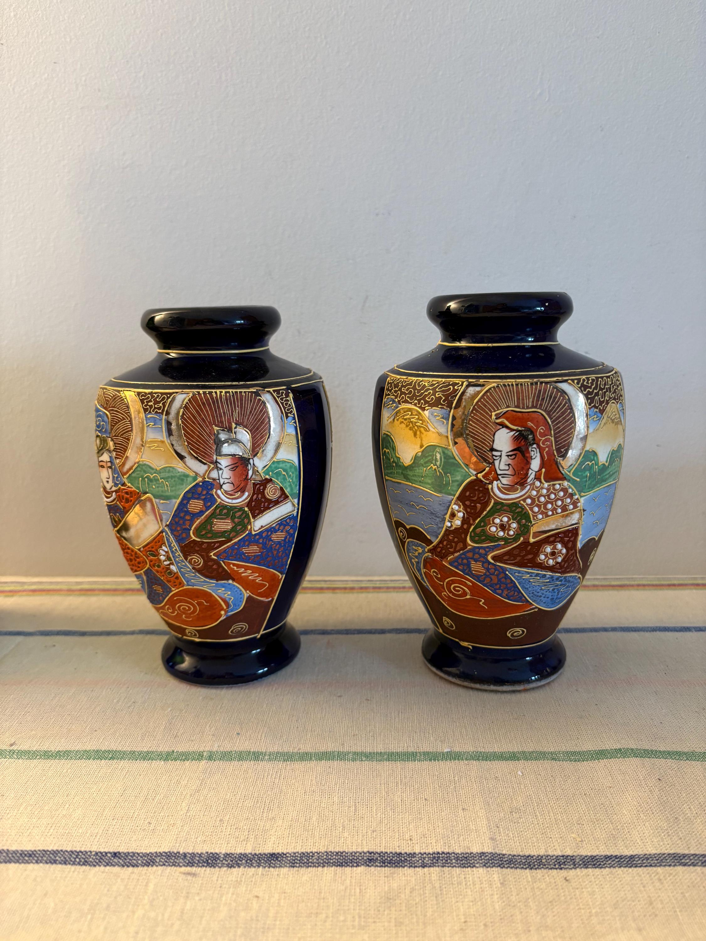 Blue satsuma vase - Etsy 日本