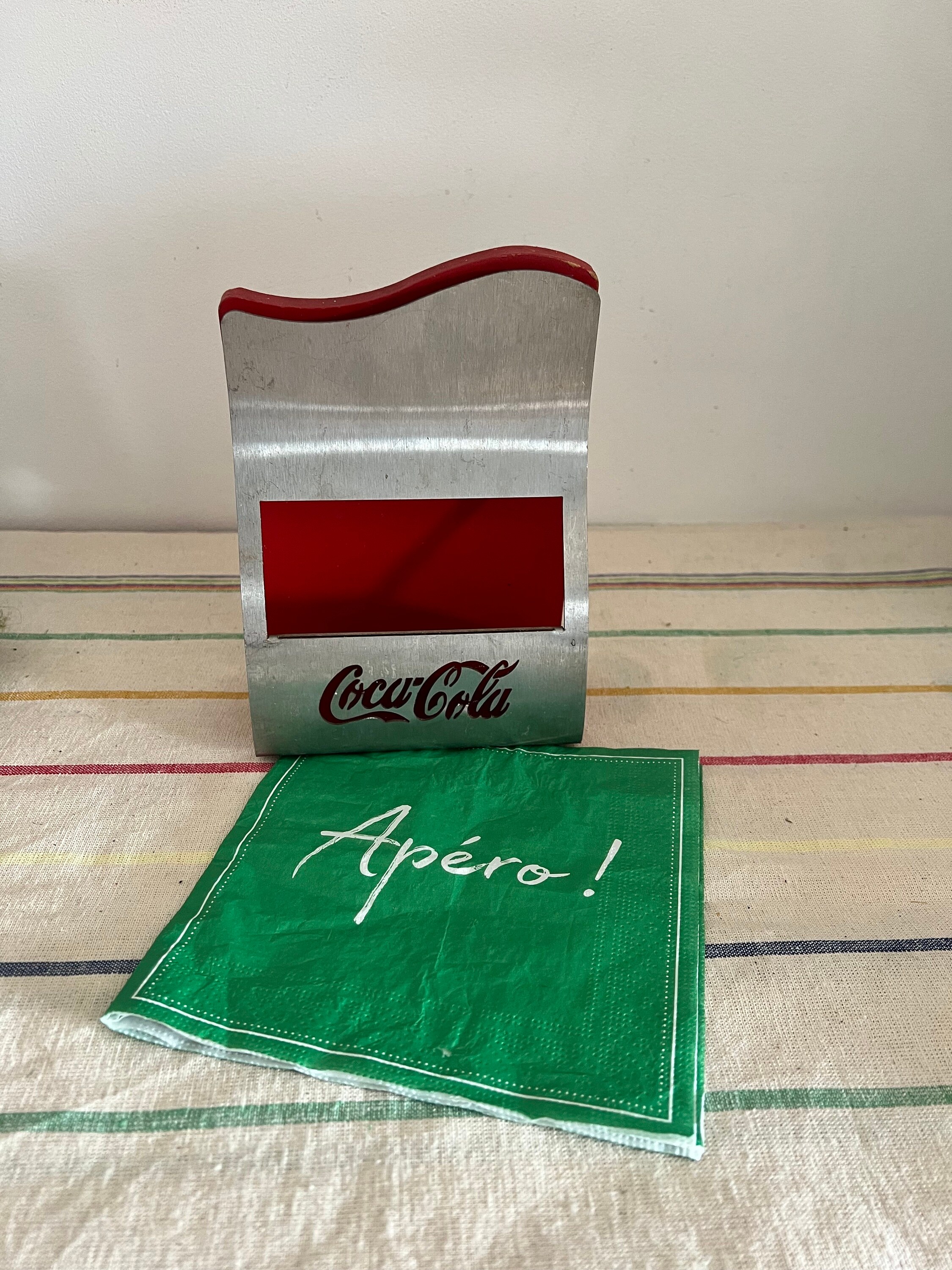 珍しいレトロなコカコーラブランドの1950年代のダイナーナプキン