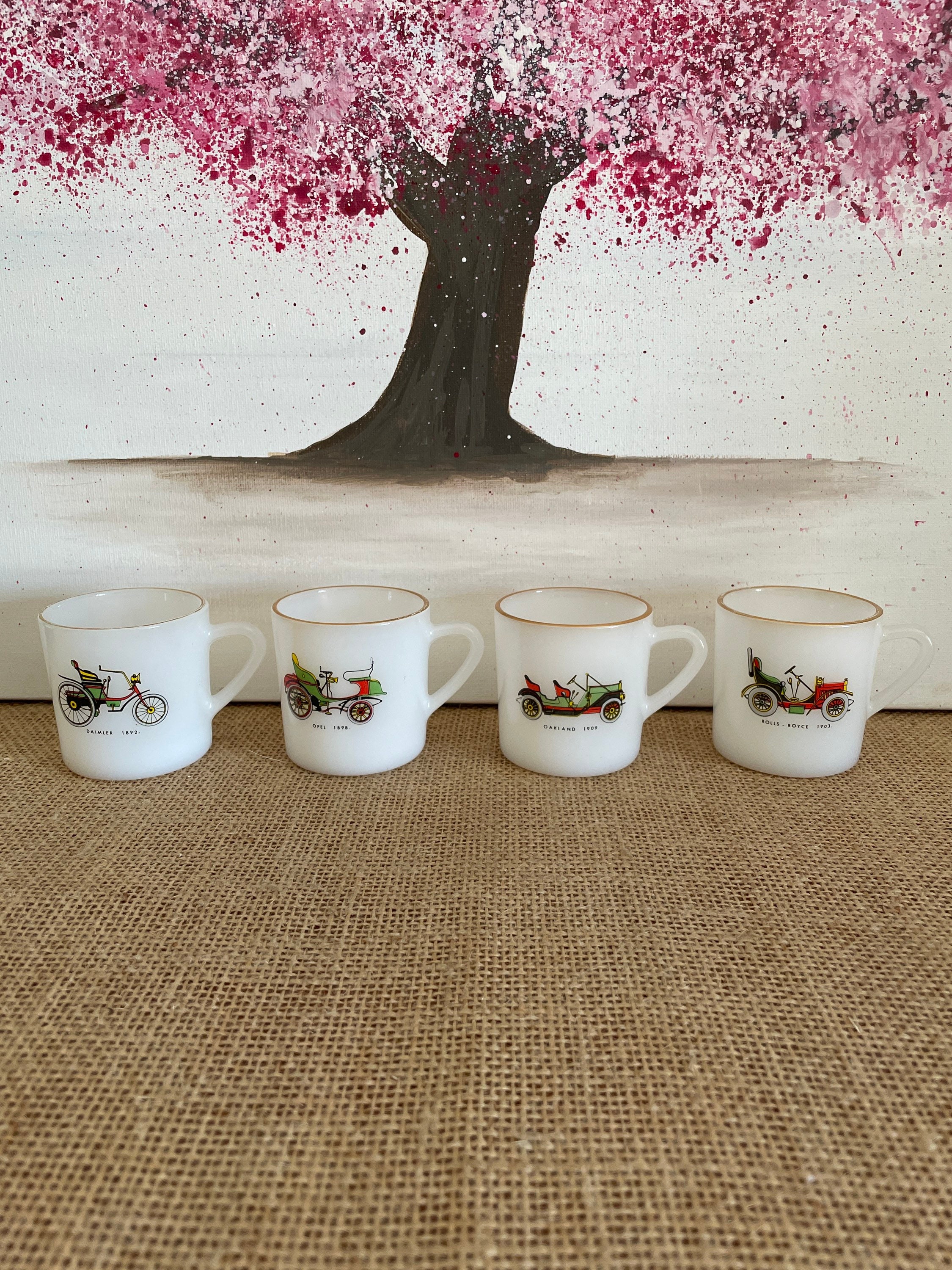 Ensemble de tasses à expresso Arcopal vintage - France