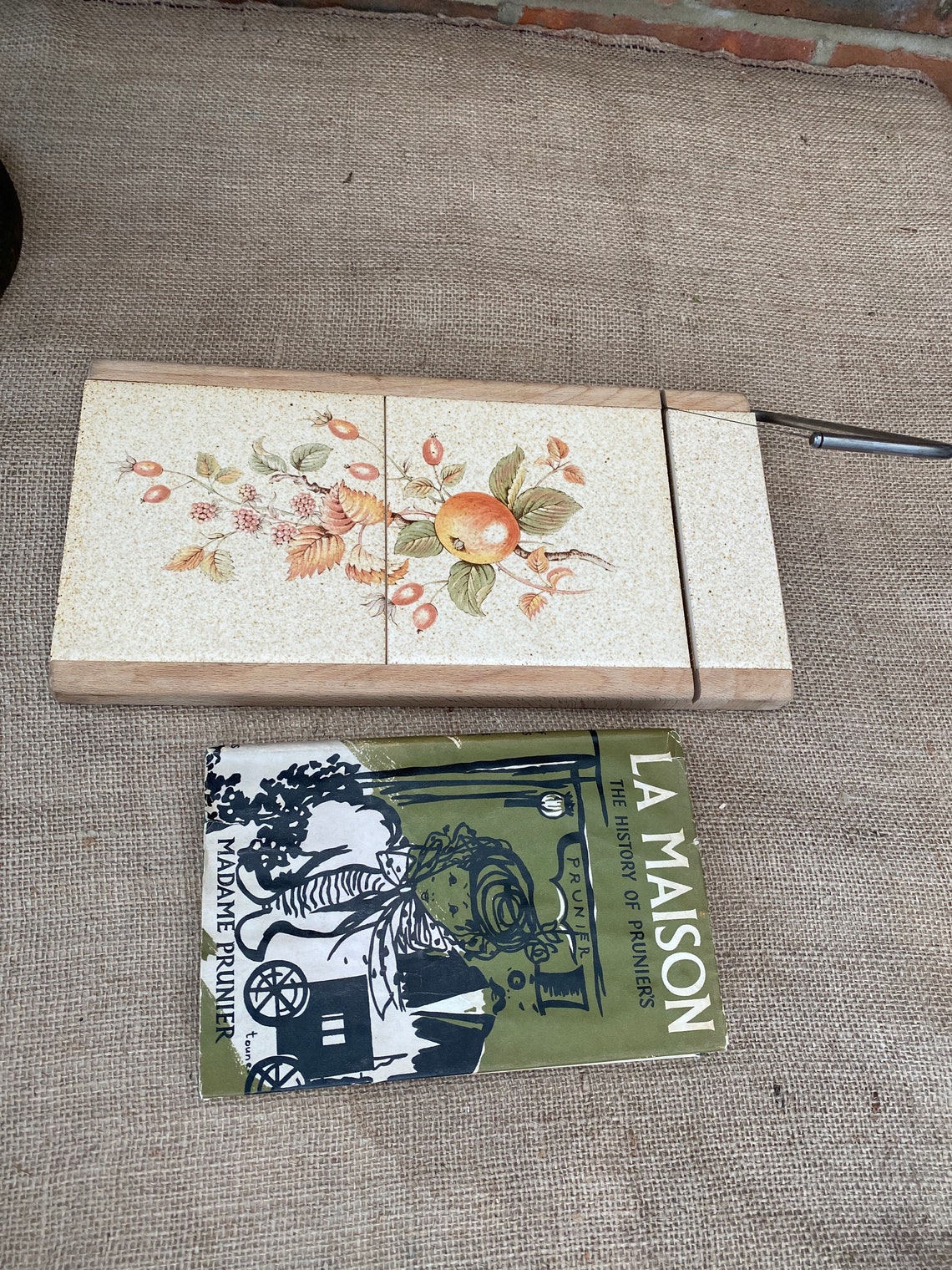 Wood Wot Knots Monmouth Wales Vintage Tiled Cheese Board Etsy