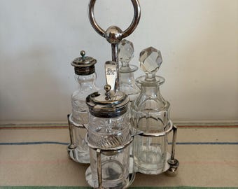 Mappin & Webb English Sterilng Silver Condiment Set 3pc