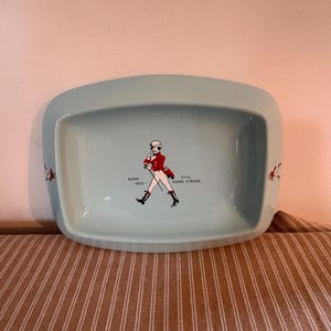A fabulous condition antique Wade Regicor duck egg blue Jonny Walker Whisky bar or pub ashtray image 10