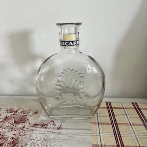 A rare Vintage French Ricard water carafe to serve water with pastis with logo