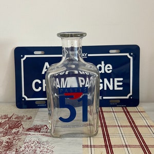 A traditional  retro French Pastis 51 Ricard  glass water carafe