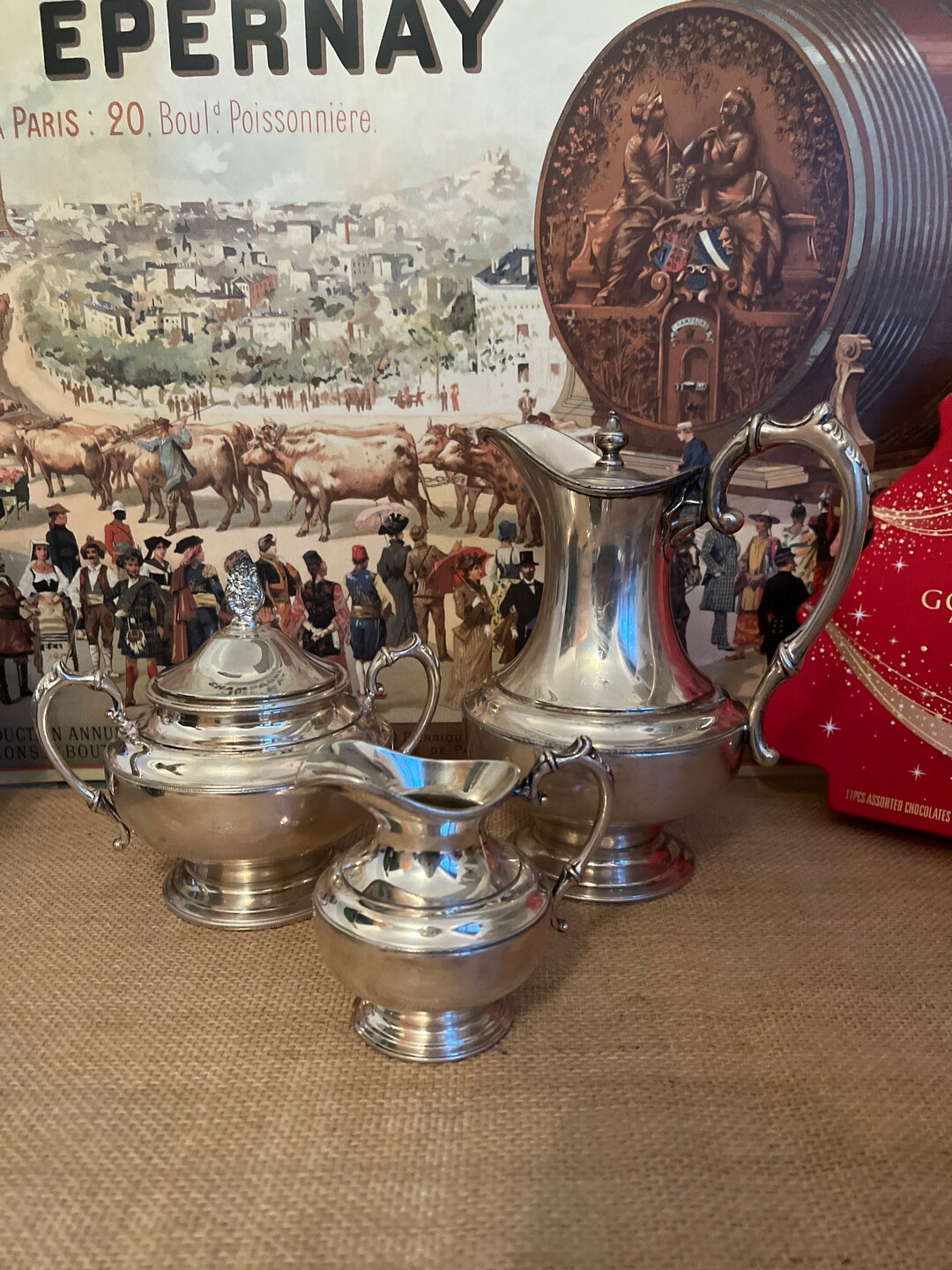 A 19th Century James Dixon & Sons EPBM Trio of Coffee Pot Etsy