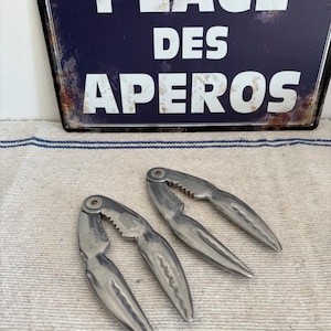 A pair of  substantial  original German Westmark Cracky vintage aluminium seafood, crab claw, lobster crackers