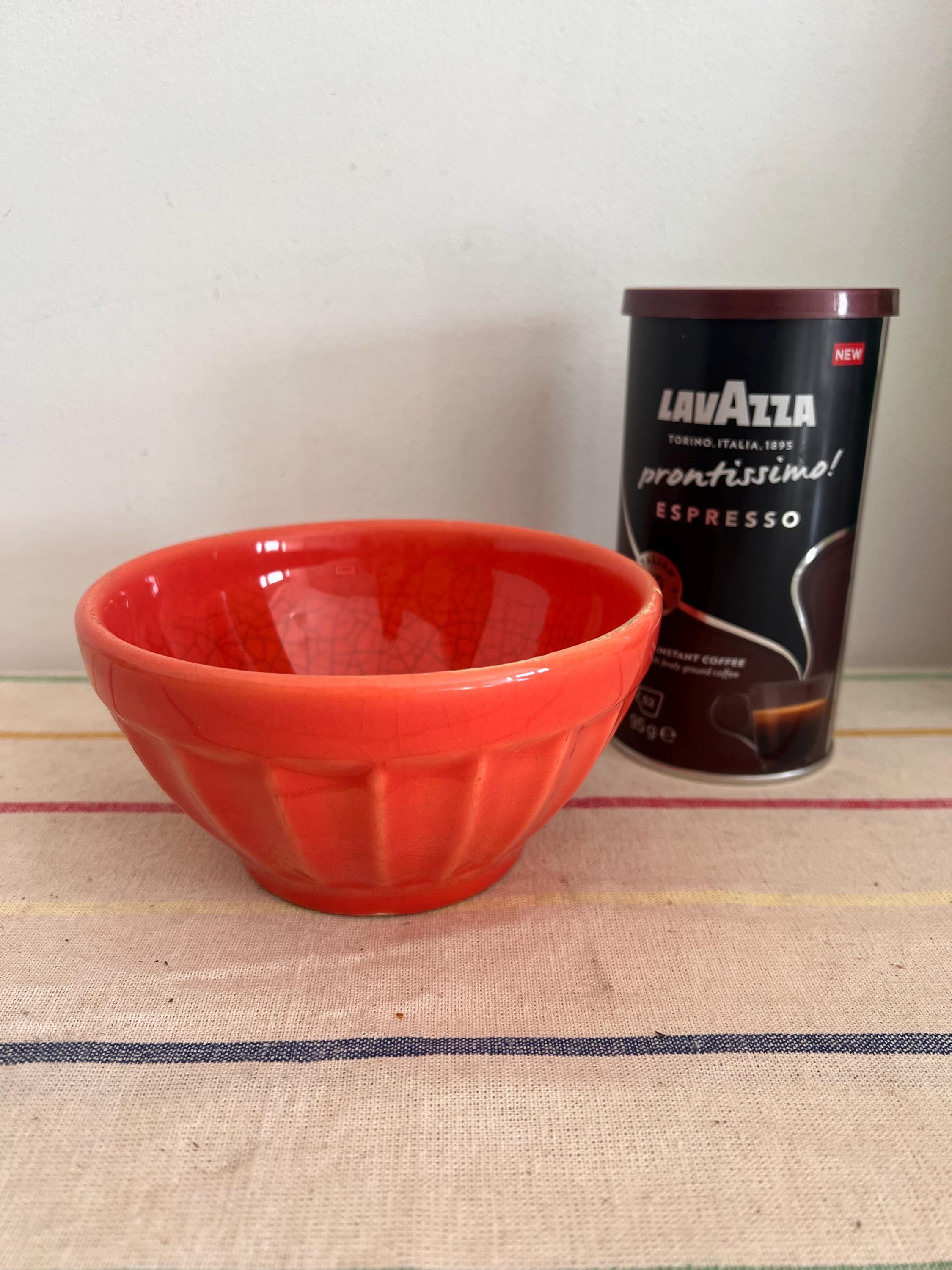 アンティーク】カフェオレボウル / オレンジ