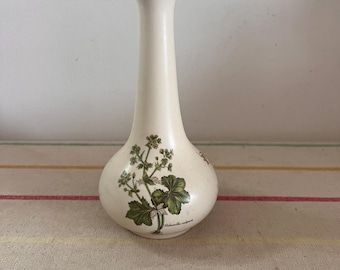 ヴィンテージ Szeiler Studio Pottery ポジー花瓶 鳥の絵付き 1960