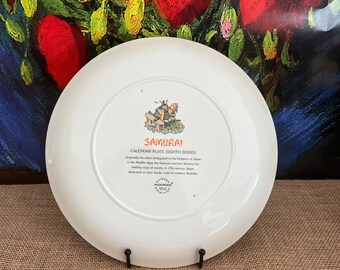 A Wedgwood 1978 Collector Plate Called Samurai From the 8th