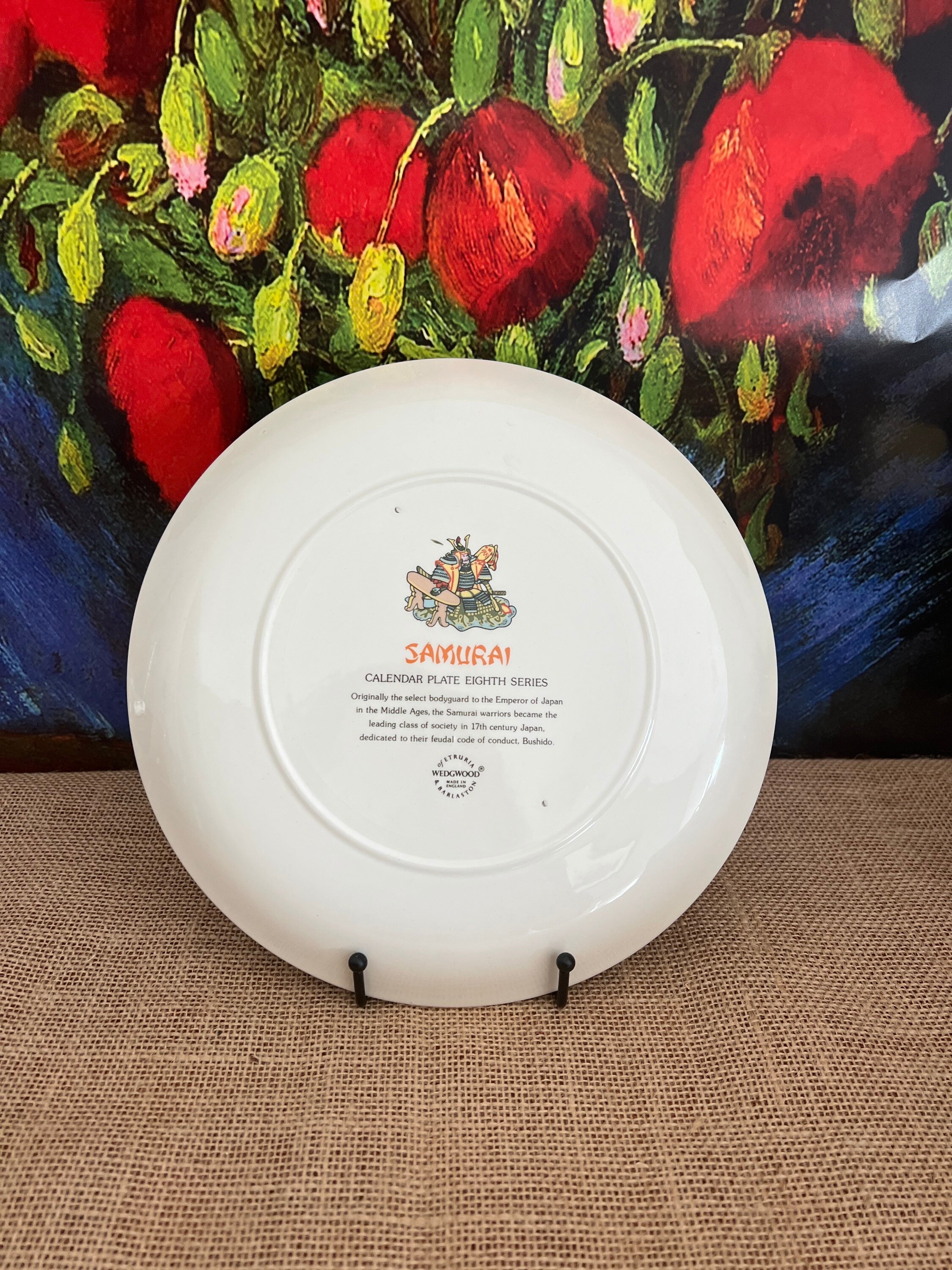 A Wedgwood 1978 Collector Plate Called Samurai From the 8th