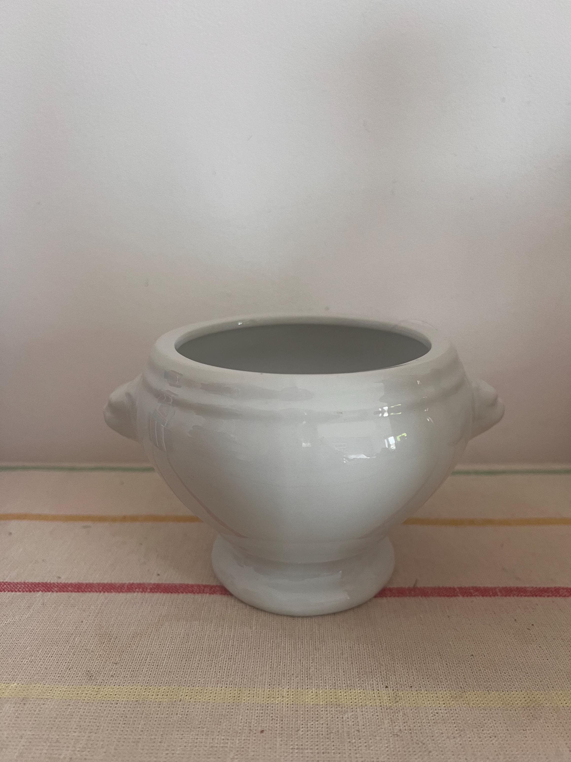 Set Di 2 Ciotole Per Zuppa In Porcellana Con Testa Di Leone - 15oz, Forno E Microonde - Foto 5