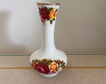 ヴィンテージ Szeiler Studio Pottery ポジー花瓶 鳥の絵付き 1960