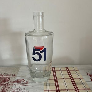 A traditional  retro French vintage Pastis 51 Ricard  glass water carafe