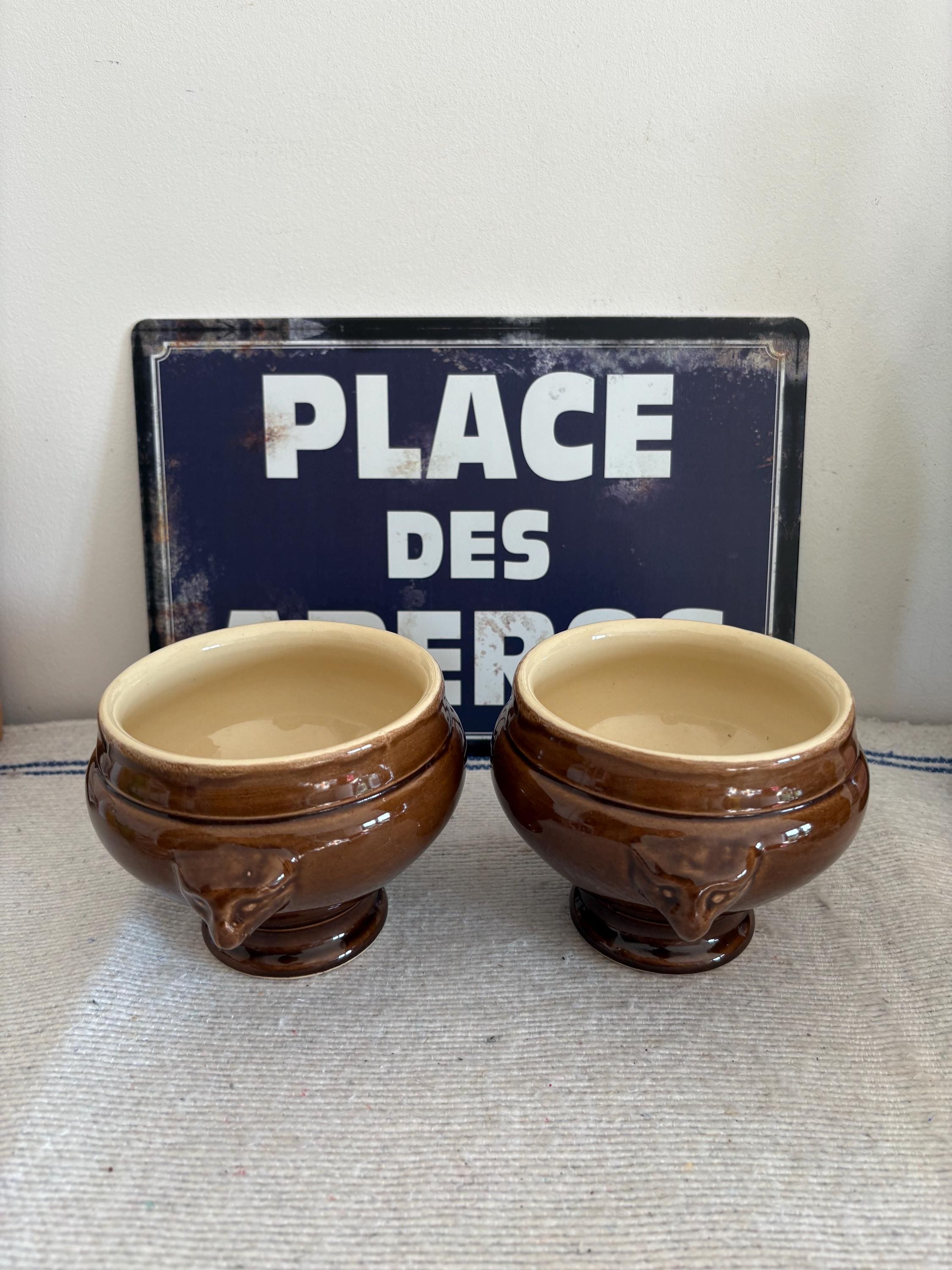 Bols À Gratinée, Soupe À L'oignon En Porcelaine Montauban-sur-l'Ouvèze
