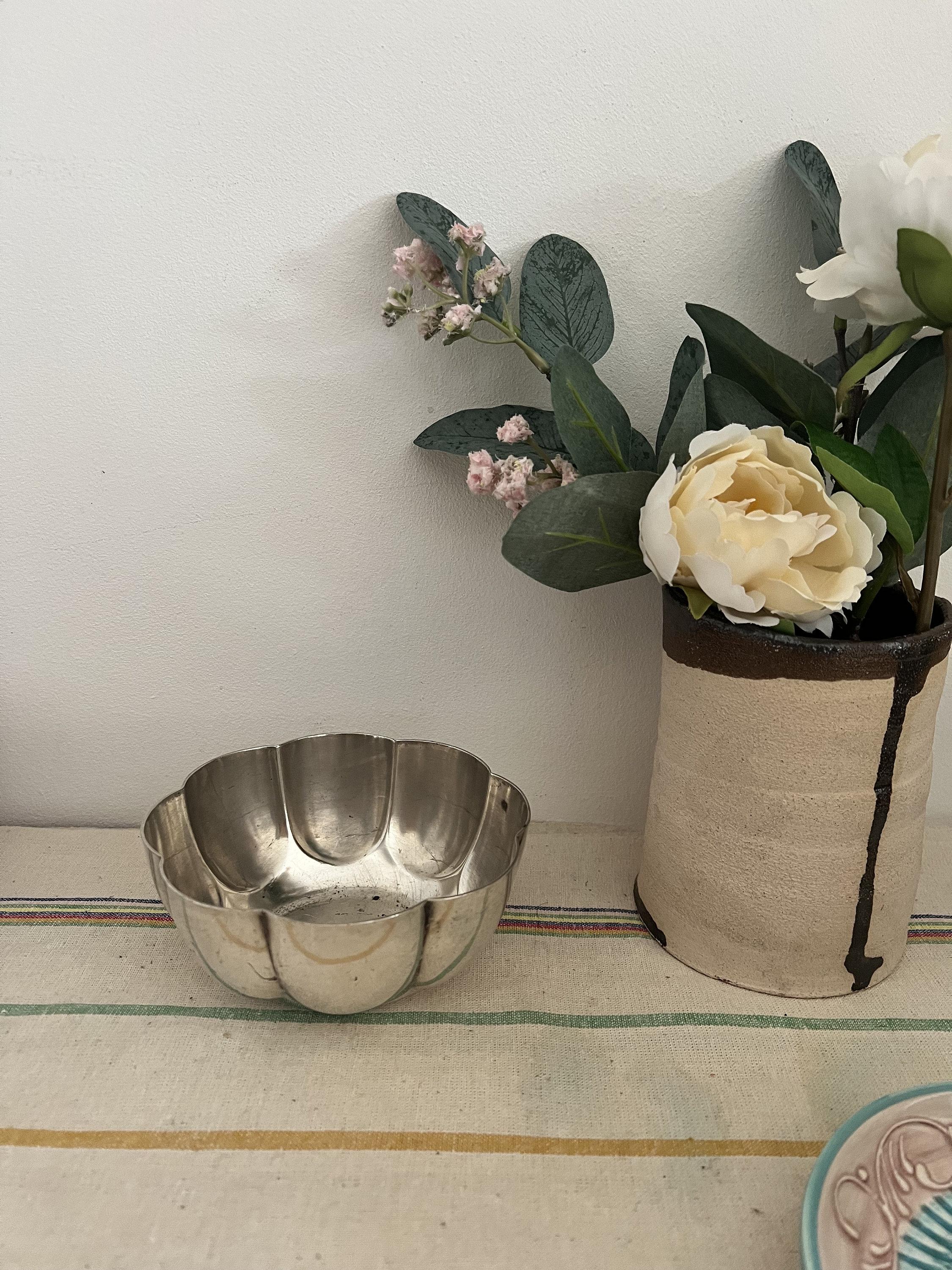 ドイツ】 薔薇のナプキンホルダー / レターラック【純銀】12.5cm