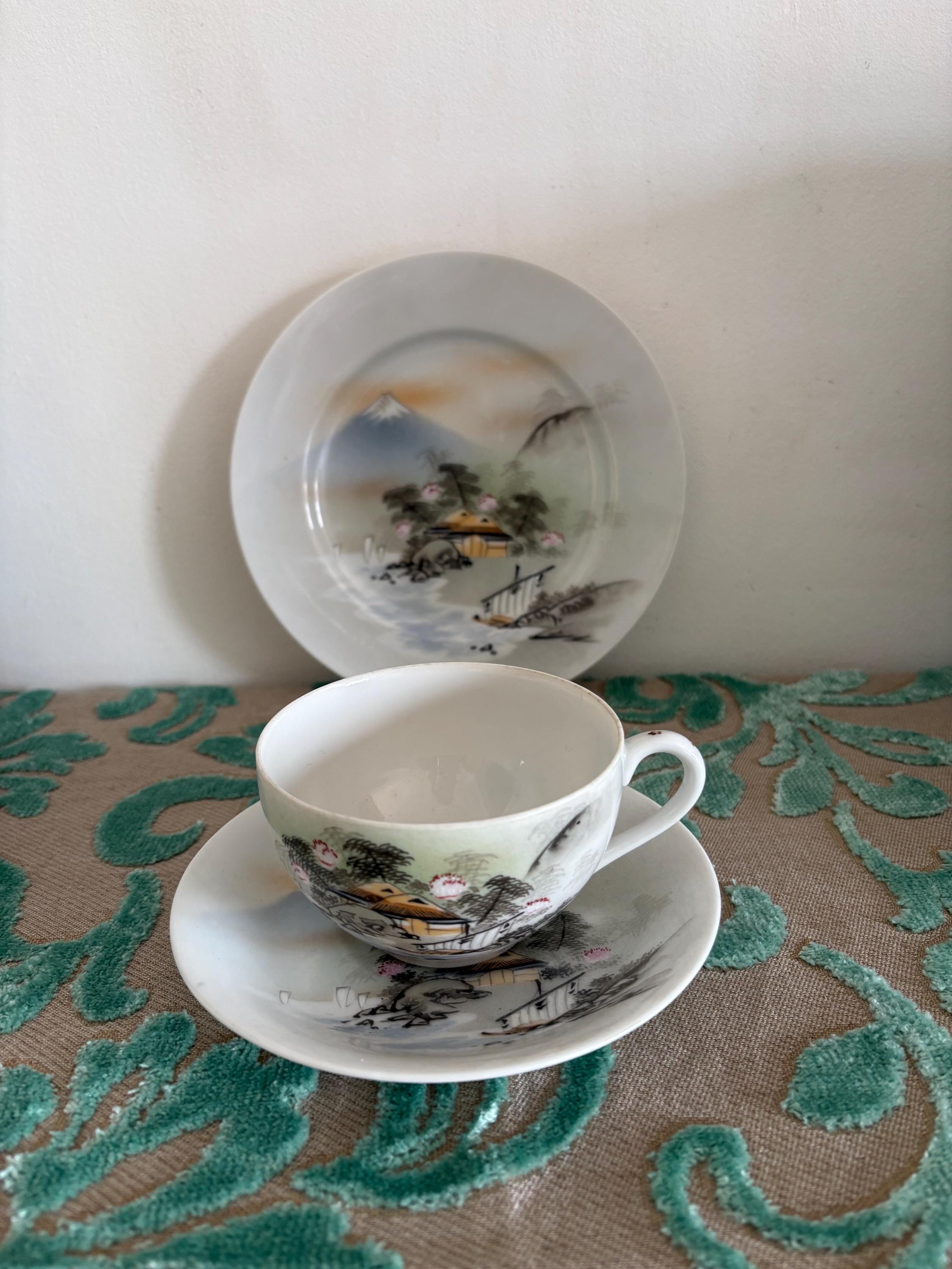Japanese antique tea set porcelain - Etsy 日本