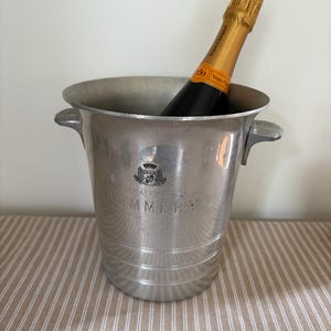 A rare  French vintage ARGIT  Pommery Reims aluminium  Champagne bucket / cooler / ice bucket
