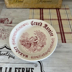 French vintage Grindley China Grand Marnier promotional  dish for trinkets,  keys, nuts, coins, olives, ashtray