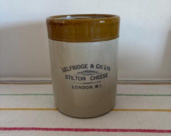 フォートナム＆メイソン スティルトンチーズクリーム 空容器 黒磁器製