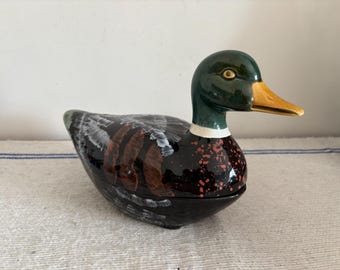 ヴィンテージ フランス製 ミシェル・コーガン 陶器製 鹿のテリーヌ