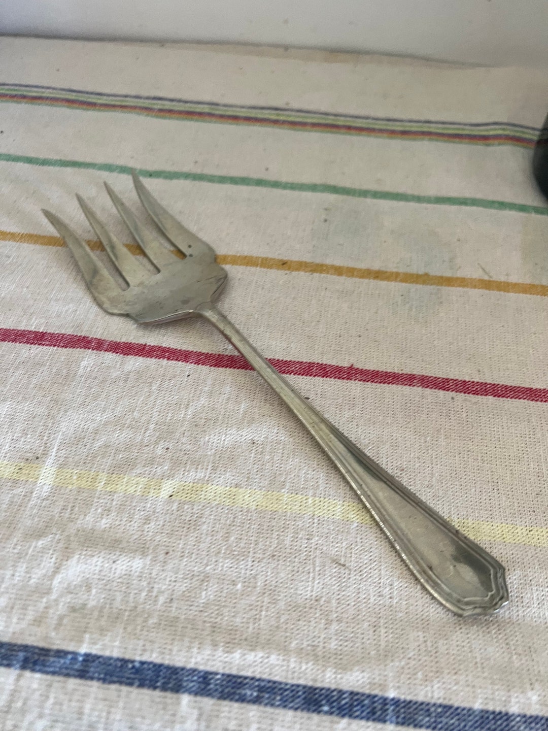 A Lovely Victorian Antique Decorative Bread Fork or Cold Meats Fork ...