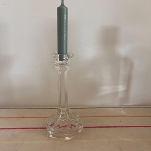 A beautiful Art Deco clear crystal  candleholder