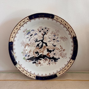 A beautiful rare Keeling & Co Limited Losol Ware Shanghai 3468 Co Burslem England 9.5&quot; diameter bowl