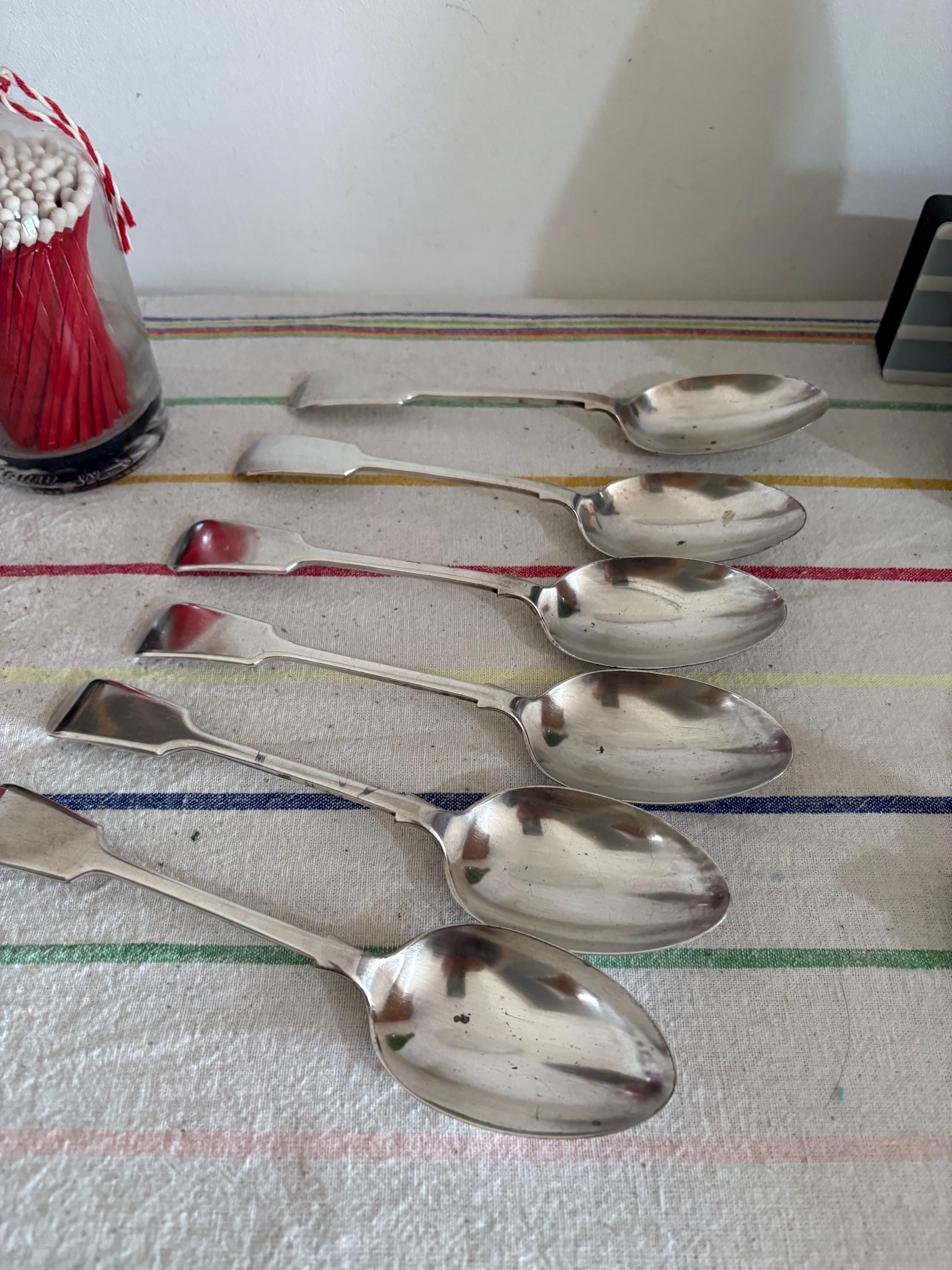 銀のスプーン6本 - Etsy 日本