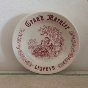 French vintage Grindley China Grand Marnier promotional  dish for trinkets,  keys, nuts, coins, olives, ashtray