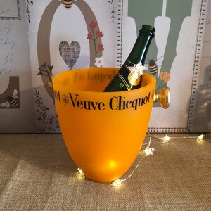 Veuve Clicquot Champagne Bottle Cooler, Paper Basket, Shopping Bag, Ice  Bucket, Flower Vase Yellow Design