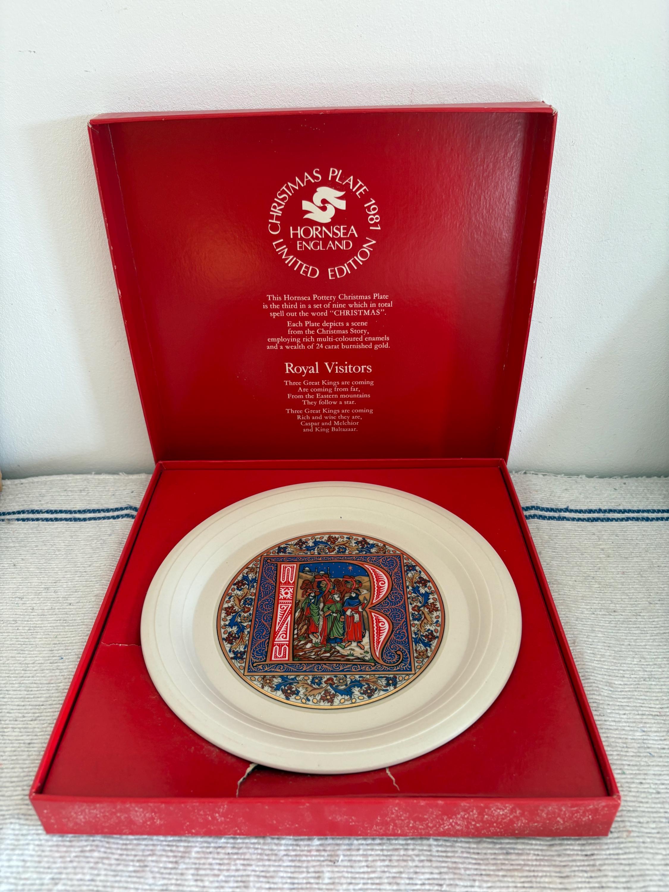Hornsea Christmas Plates - Etsy Australia