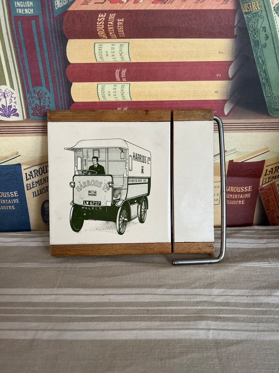 Vintage Harrods of London Branded Wood Wot Knots, Monmouth, Wales