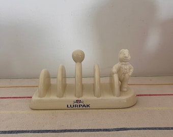 A quirky British Lurpak toast rack hand made in England - excellent condition